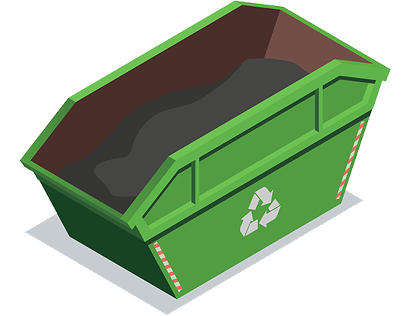 Green dumpster rental in Vero Beach, FL